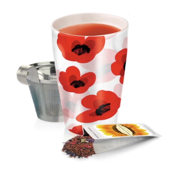 Tea Forte Kati Steeping Cup Patel Drop Ceramic Cup With Infuser - Picture 10 of 10